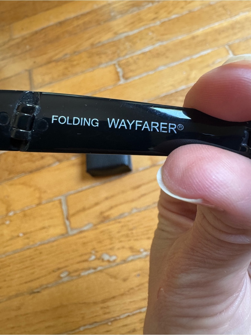 Ray-Ban Black folding wayfarers - Picture 4 of 12